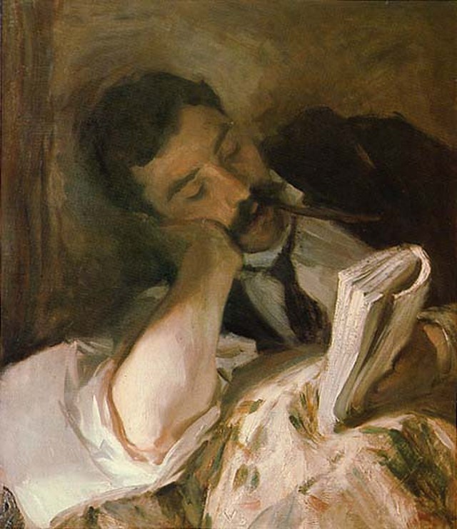 John Singer Sargent's Man Reading.
